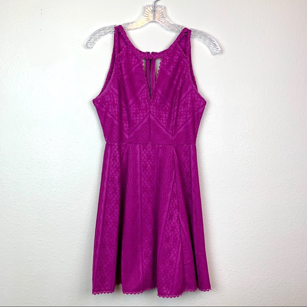 Free People Fuchsia Miss Connections Lace Dress - Picture 2 of 8